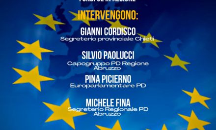Il Recovery Fund e le Opportunita’ per l’Abruzzo: l’11 dicembre l’incontro del Pd della Provincia di Chieti