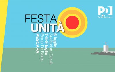 Festa Unità a Pescara dal 6 al 9 luglio, l’8 con il ministro Orlando