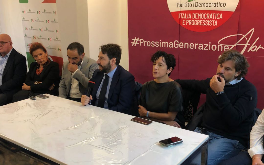 Conferenza stampa del PD Abruzzo, Fina: “La strada è la coalizione”