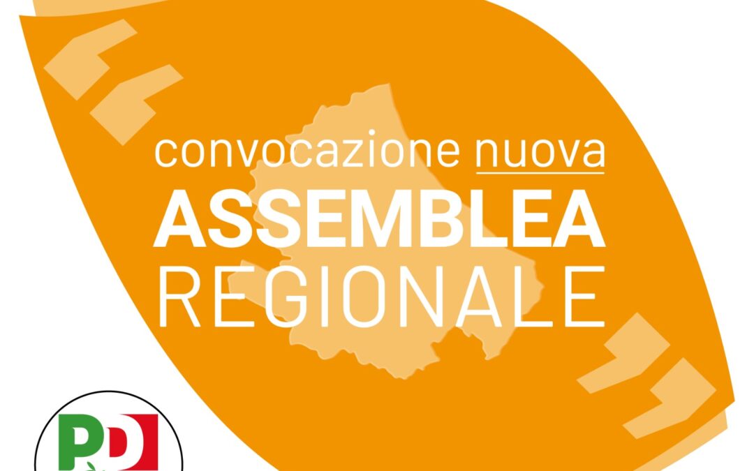 L’8 luglio a Pescara si insedia la nuova Assemblea regionale del Partito Democratico. Daniele Marinelli verrà proclamato segretario